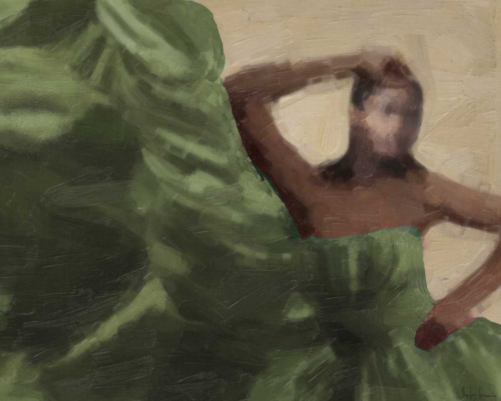 LADY IN GREEN art print by Taylor Greene for $57.95 CAD
