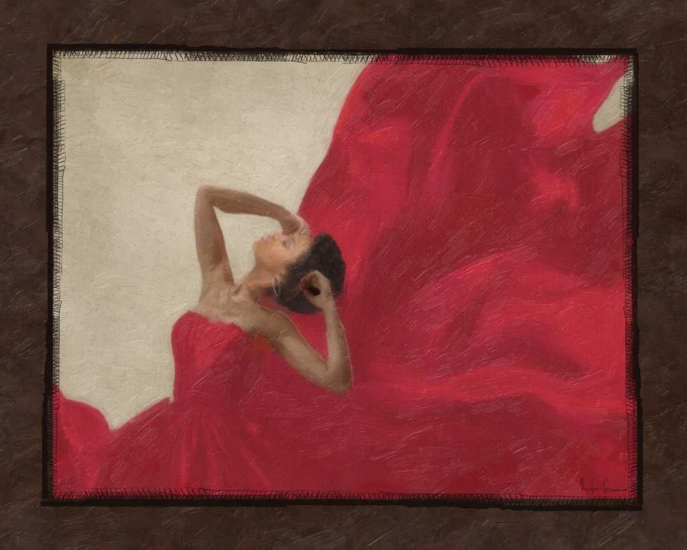 LADY IN RED art print by Taylor Greene for $57.95 CAD
