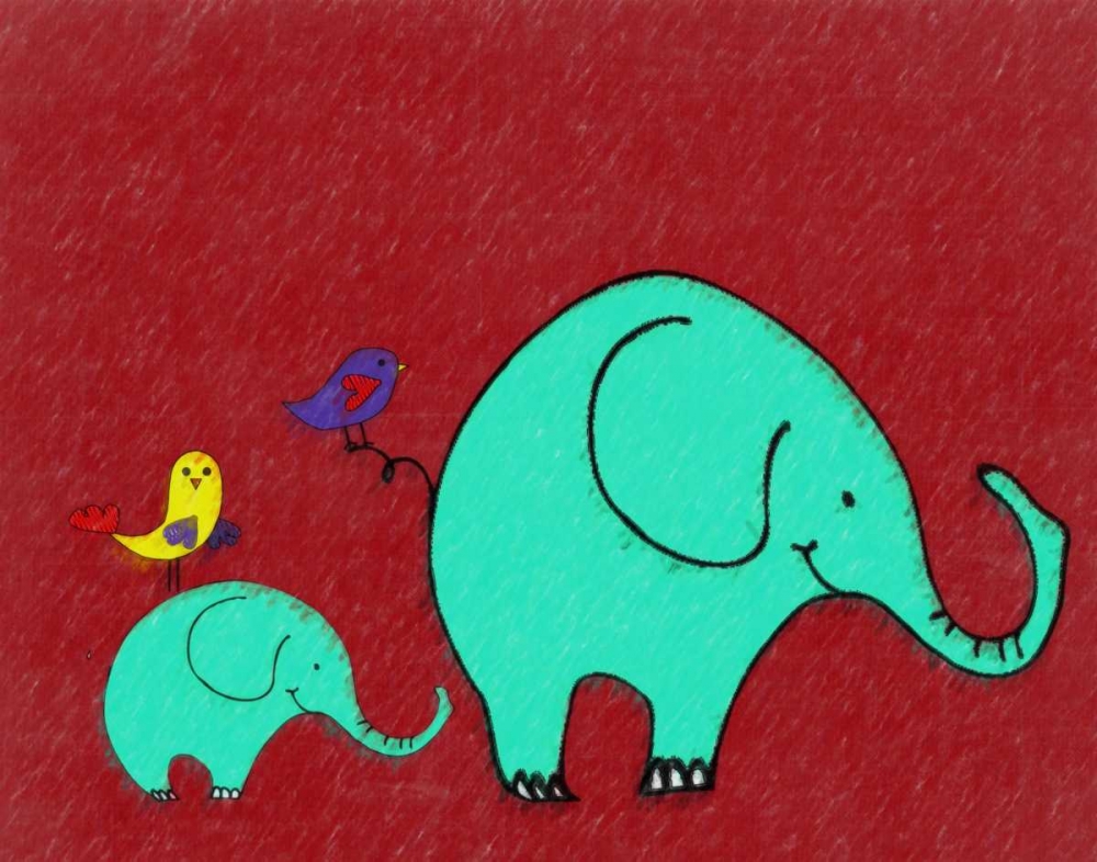 Whimsy Elephant II art print by Taylor Greene for $57.95 CAD