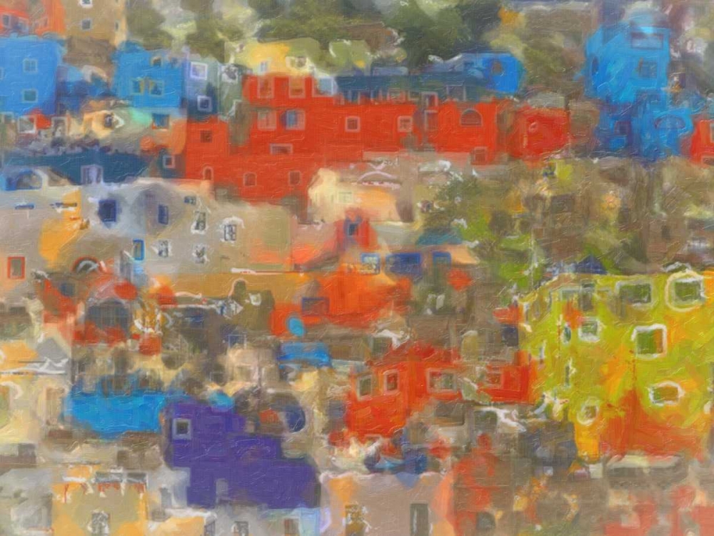 Colorful Houses art print by Taylor Greene for $57.95 CAD