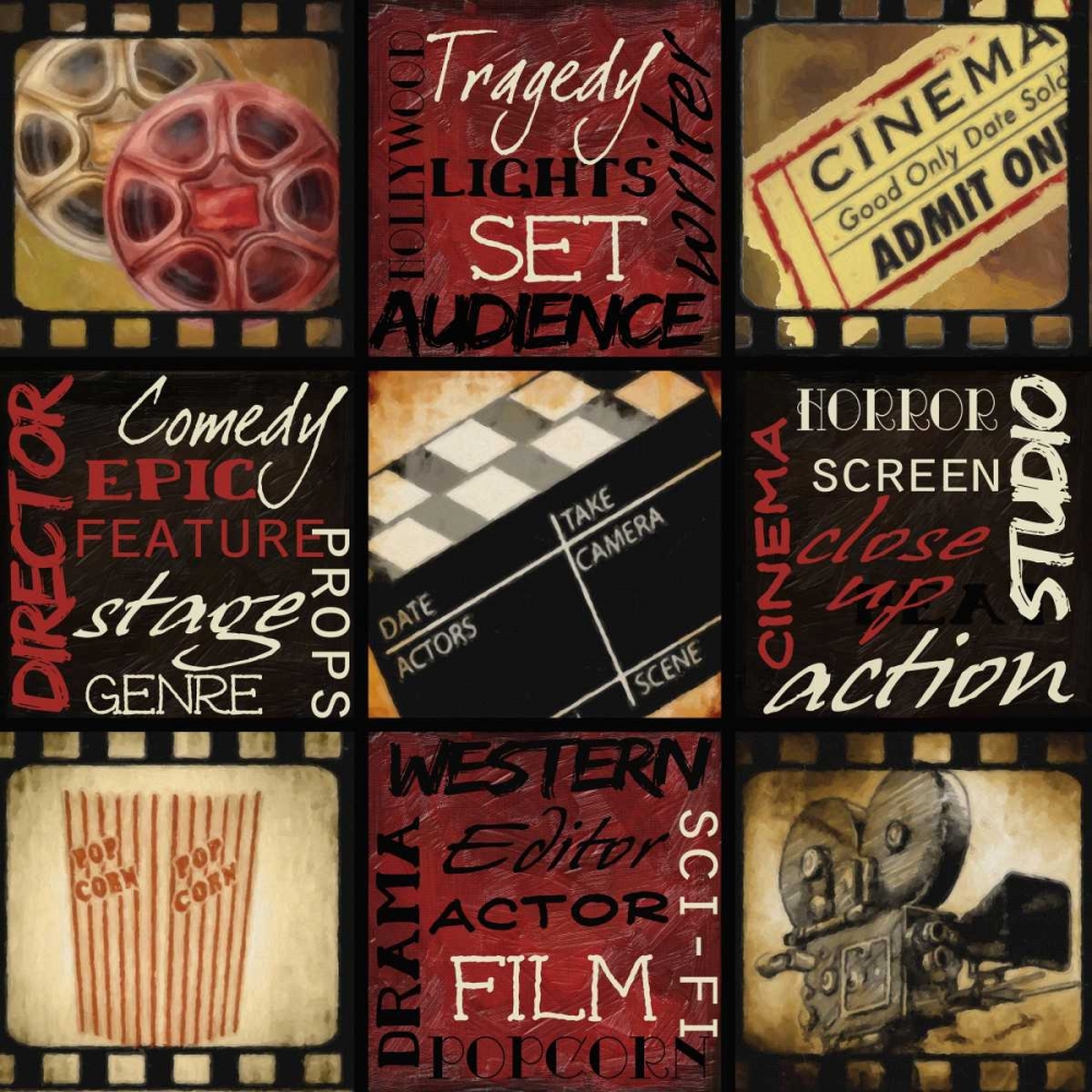 LIGHTS CAMERA ACTION art print by Taylor Greene for $57.95 CAD