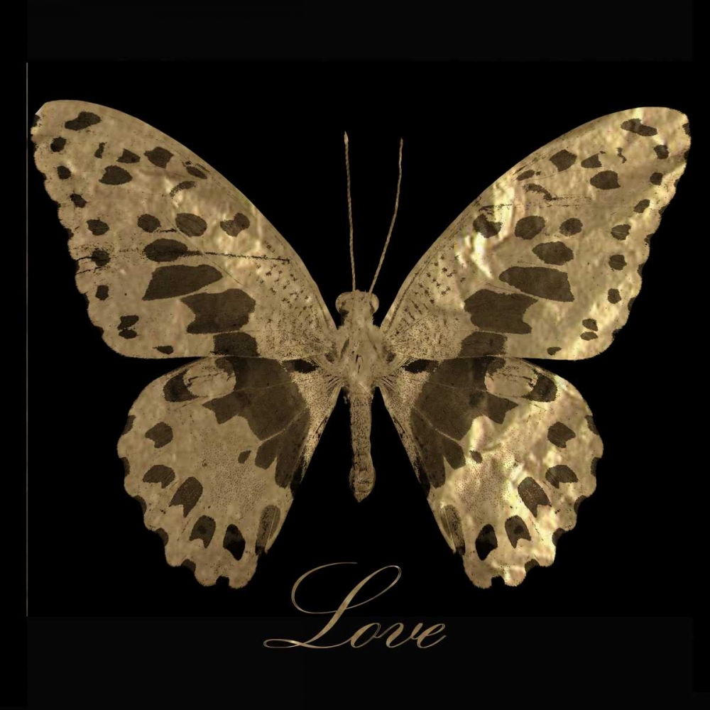 Love Gold Butterfly art print by Taylor Greene for $57.95 CAD