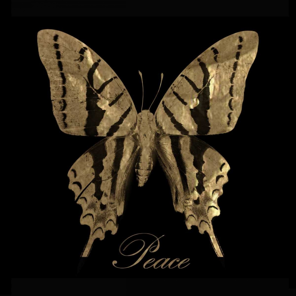 Peace Gold Butterfly art print by Taylor Greene for $57.95 CAD