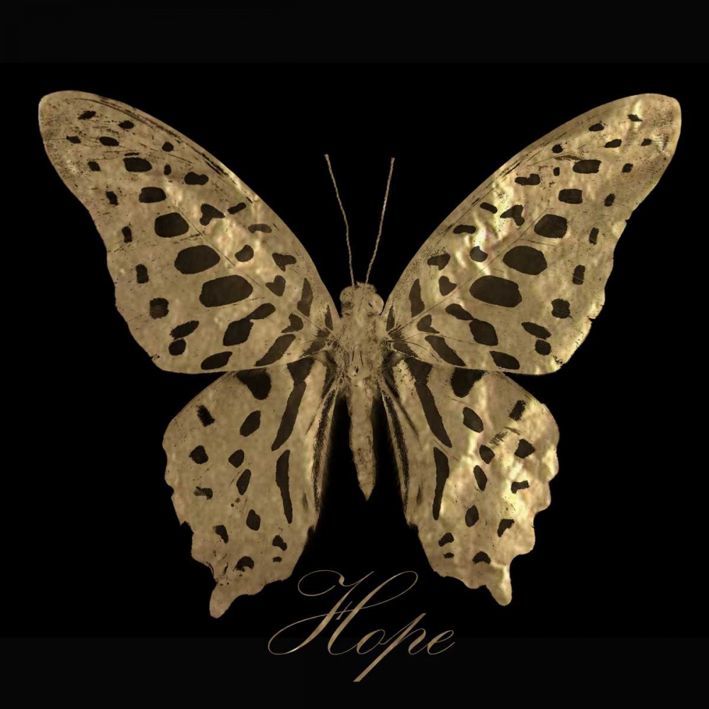 Hope Gold Butterfly art print by Taylor Greene for $57.95 CAD