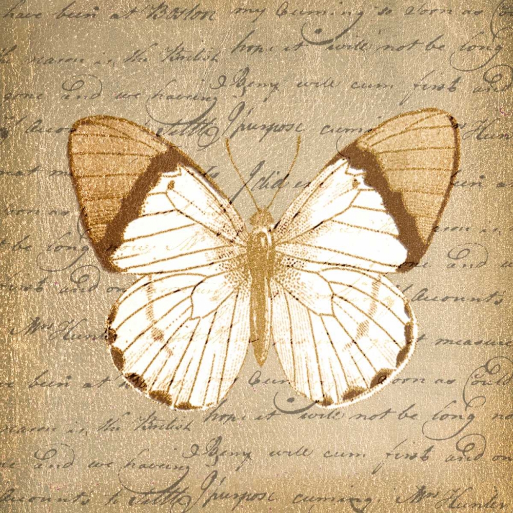 BUTTERFLY ON GOLD art print by Taylor Greene for $57.95 CAD
