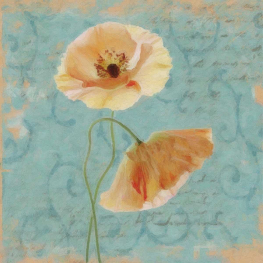 BLUE POPPY SCRIPT I art print by Taylor Greene for $57.95 CAD