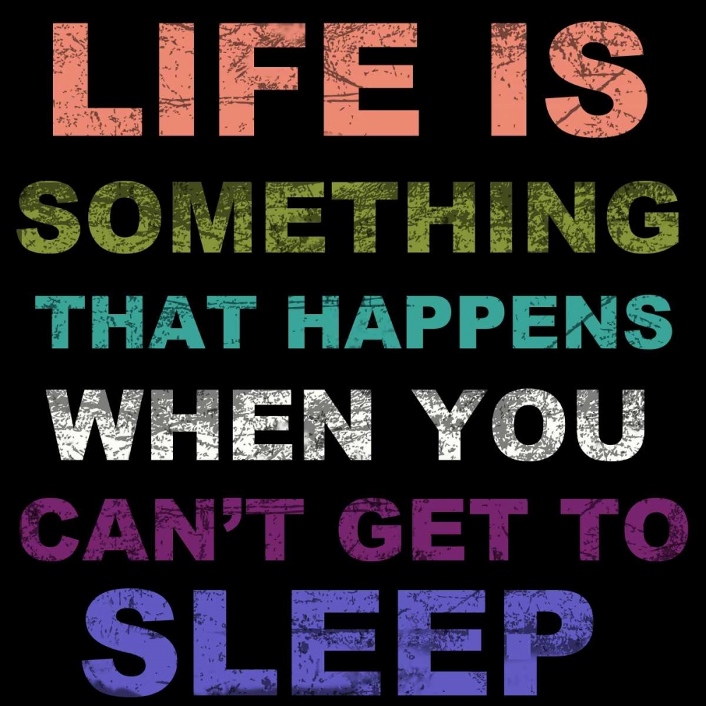 LIFE IS SOMETHING BLK art print by Taylor Greene for $57.95 CAD