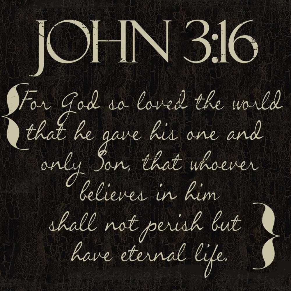 John 3-16 art print by Taylor Greene for $57.95 CAD