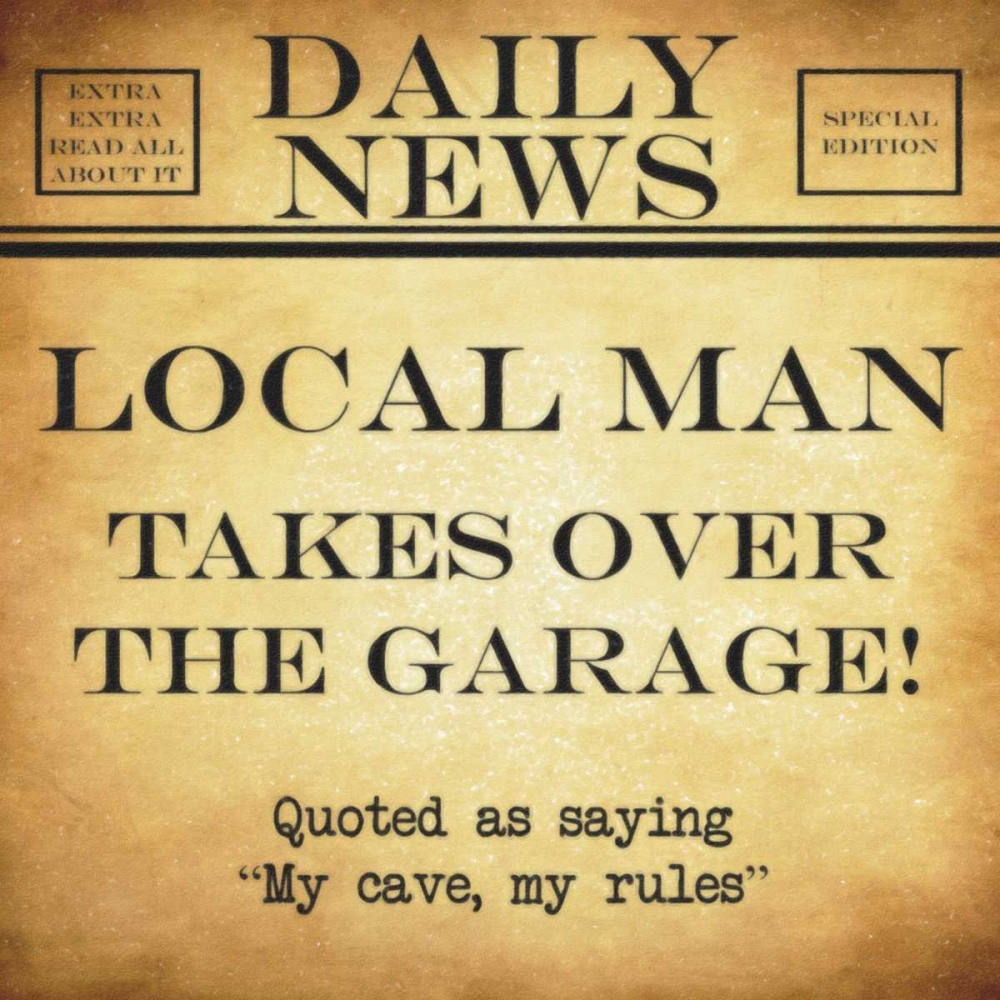 DAILY NEWS My Cave art print by Taylor Greene for $57.95 CAD