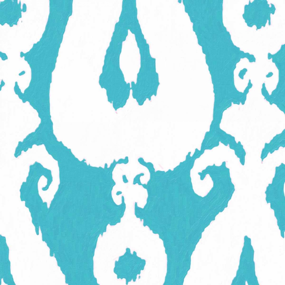 AQUA IKAT art print by Taylor Greene for $57.95 CAD
