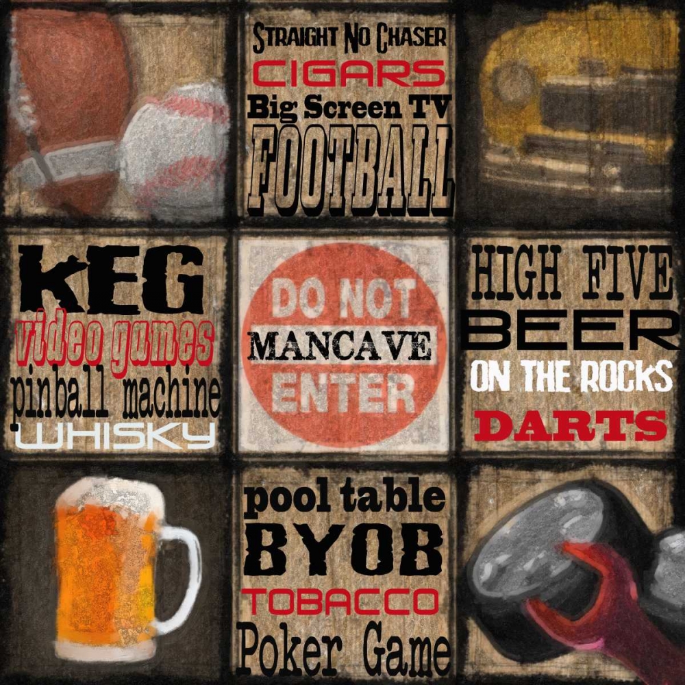 DO NOT ENTER MANCAVE art print by Taylor Greene for $57.95 CAD