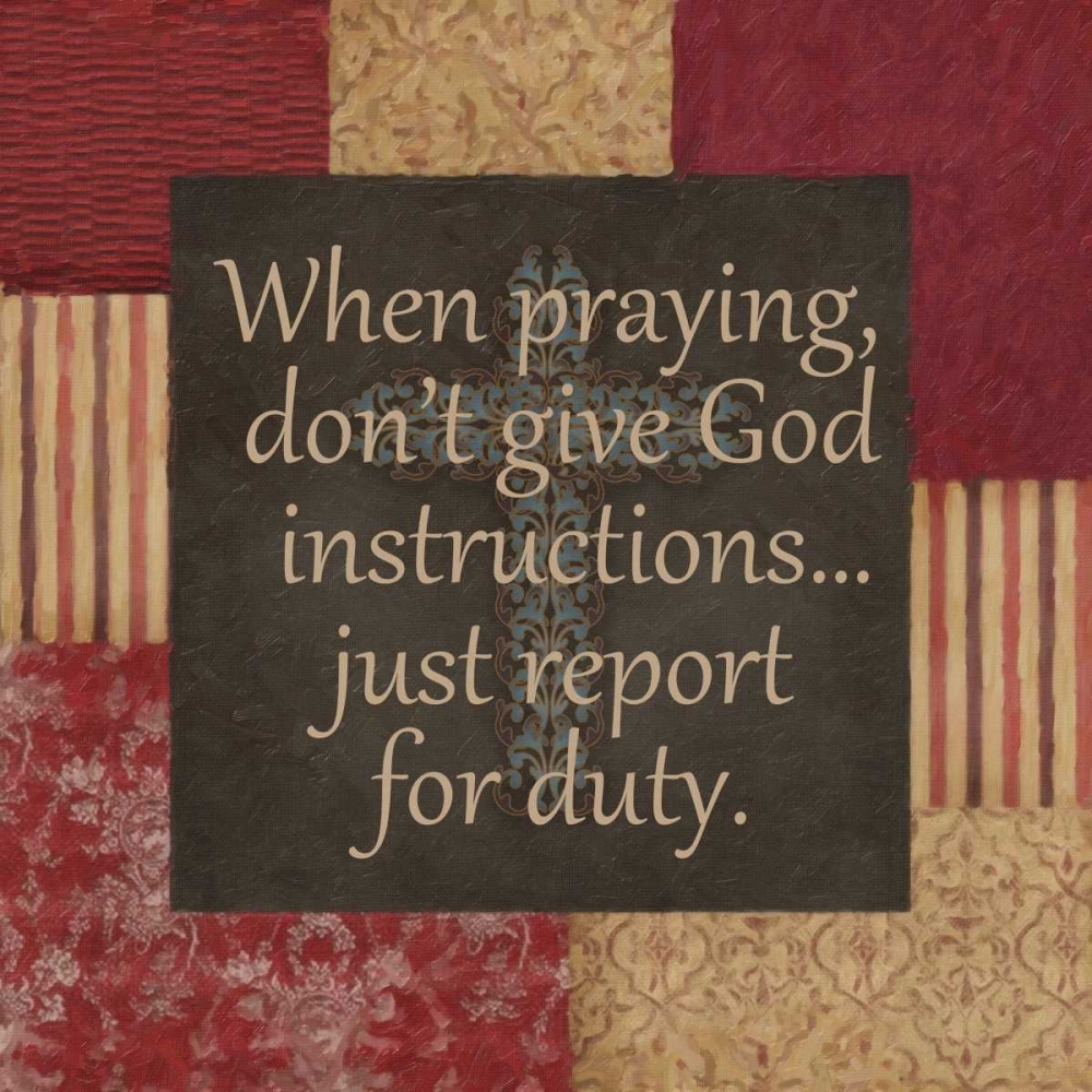 WHEN PRAYING art print by Taylor Greene for $57.95 CAD