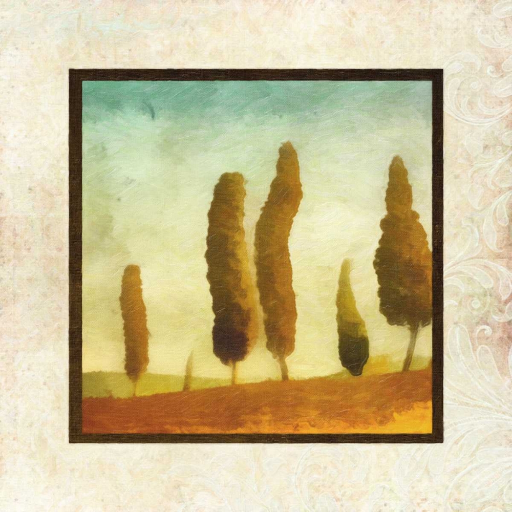Damask Landscape I art print by Taylor Greene for $57.95 CAD