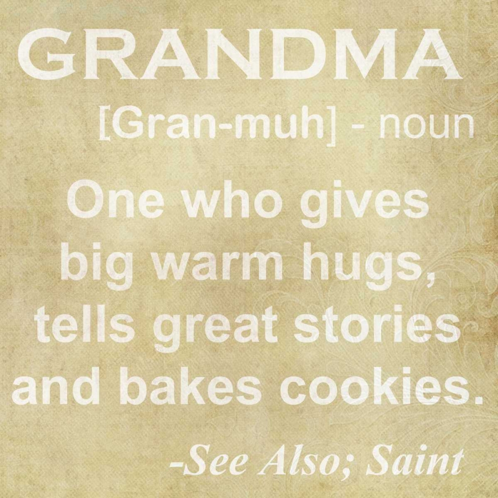 GRANDMA DEFINITION art print by Taylor Greene for $57.95 CAD