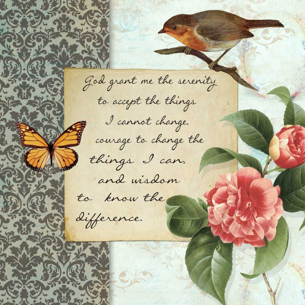 VINTAGE SERENITY PRAYER art print by Taylor Greene for $57.95 CAD