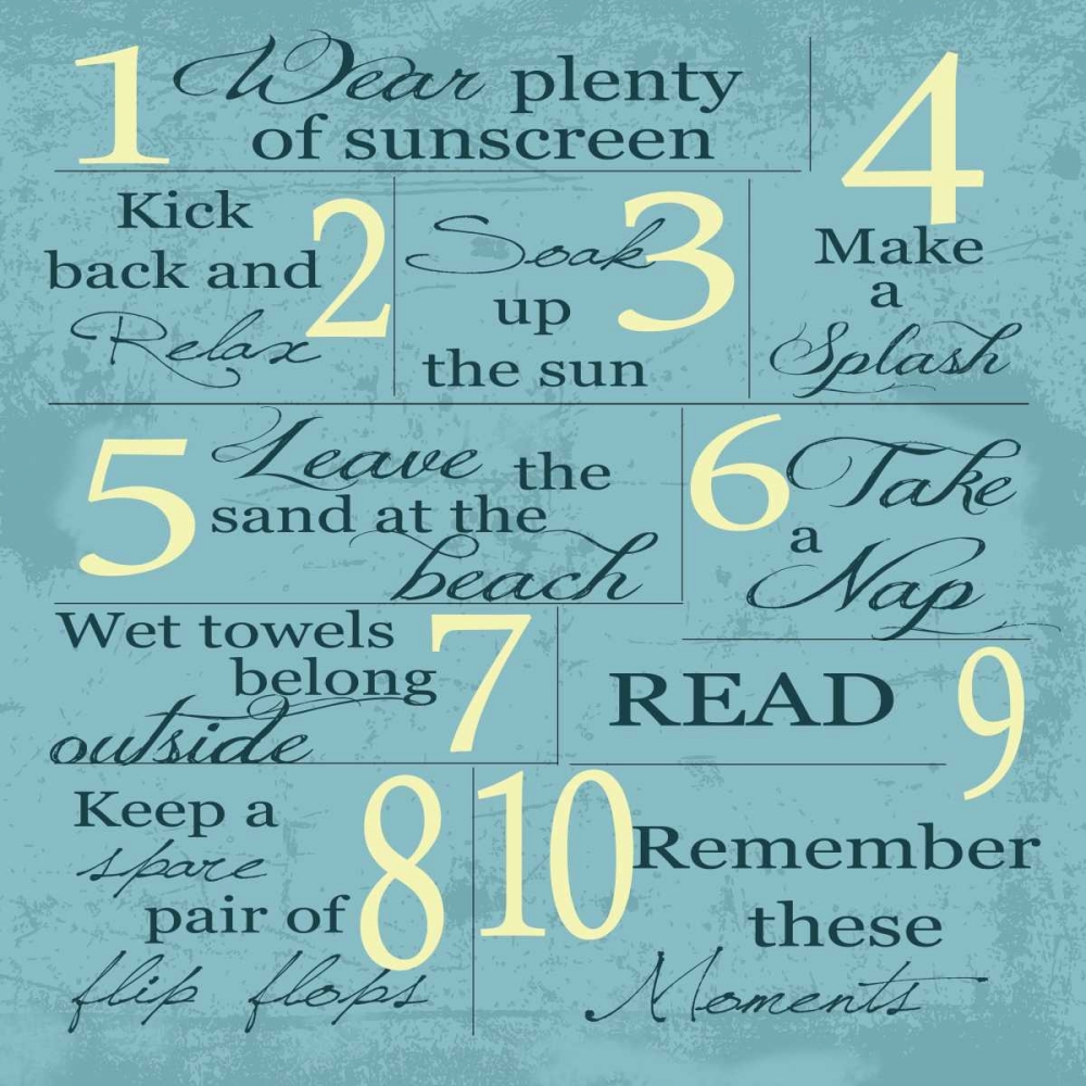 BLUE SUMMER RULES 2 art print by Taylor Greene for $57.95 CAD