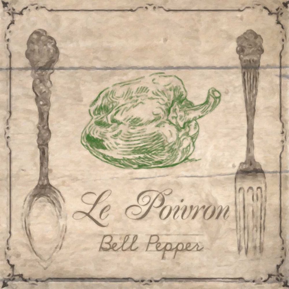 VINTAGE BELL PEPPER WITH COLOR art print by Taylor Greene for $57.95 CAD