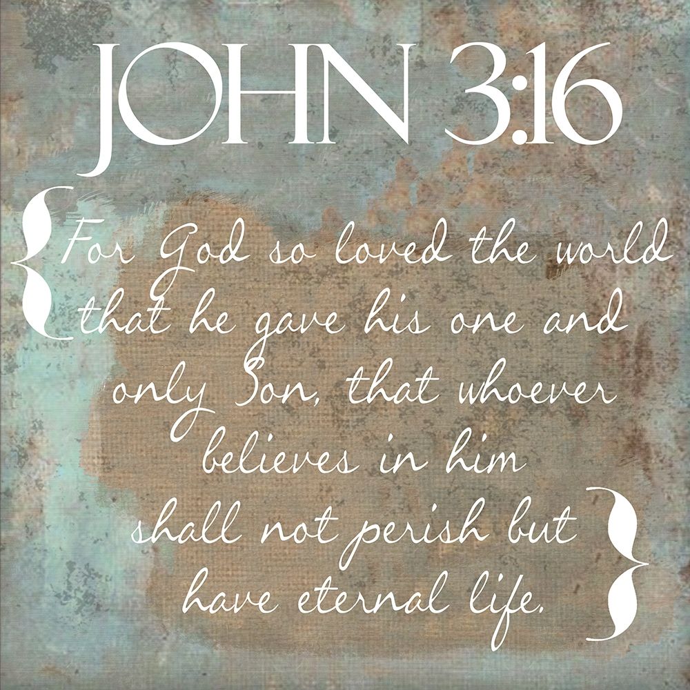 John 3-16 art print by Taylor Greene for $57.95 CAD