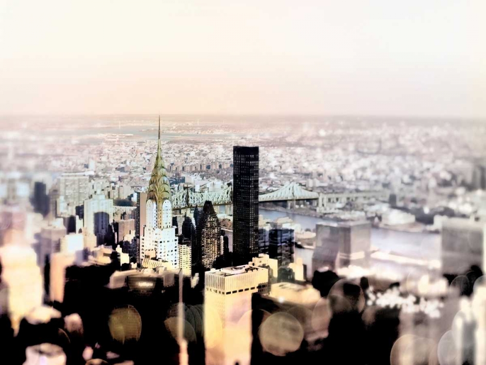 Pastel Skyline art print by Tracey Telik for $57.95 CAD