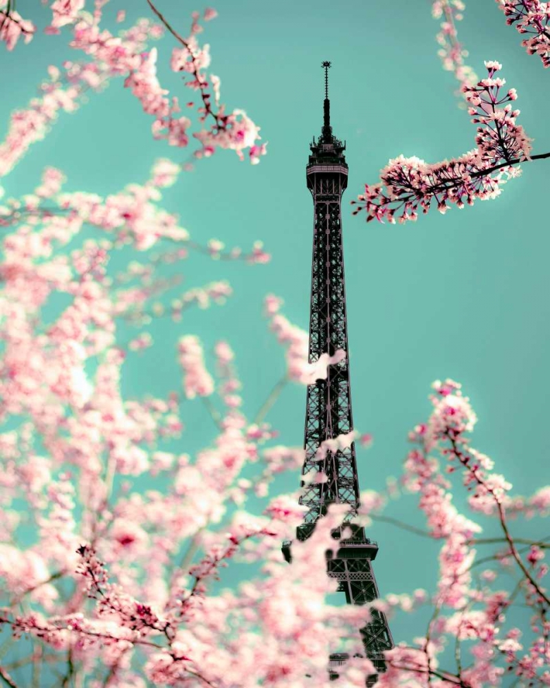 Spring Eiffel Green art print by Tracey Telik for $57.95 CAD