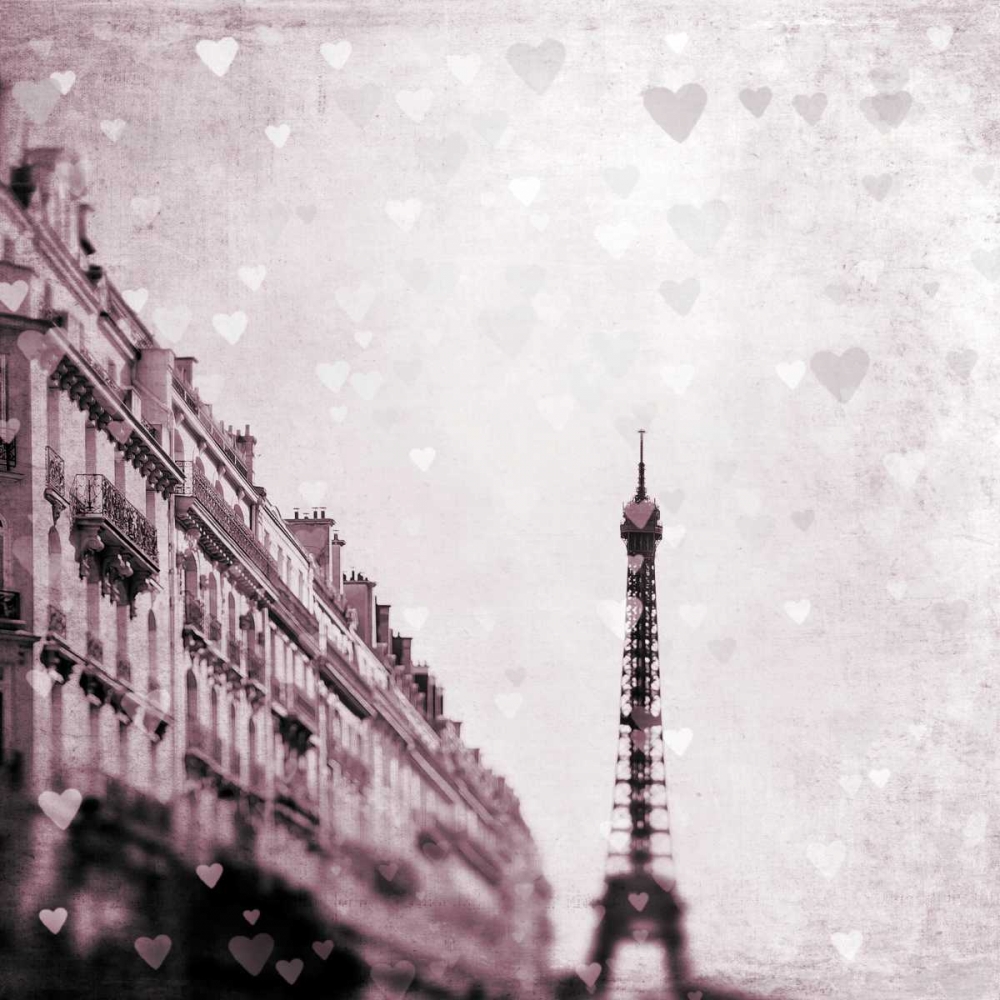 Paris Heart Storm 1 art print by Tracey Telik for $57.95 CAD