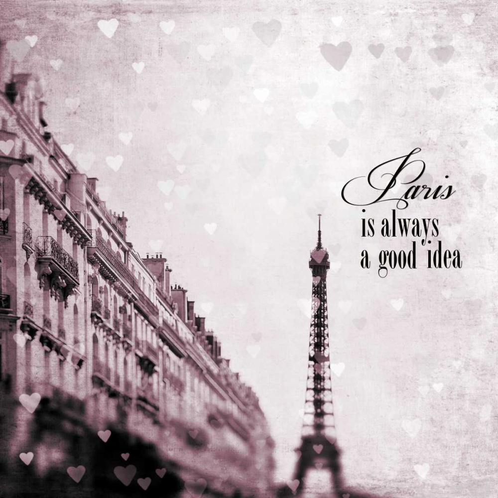 Paris Heart Storm 2 art print by Tracey Telik for $57.95 CAD