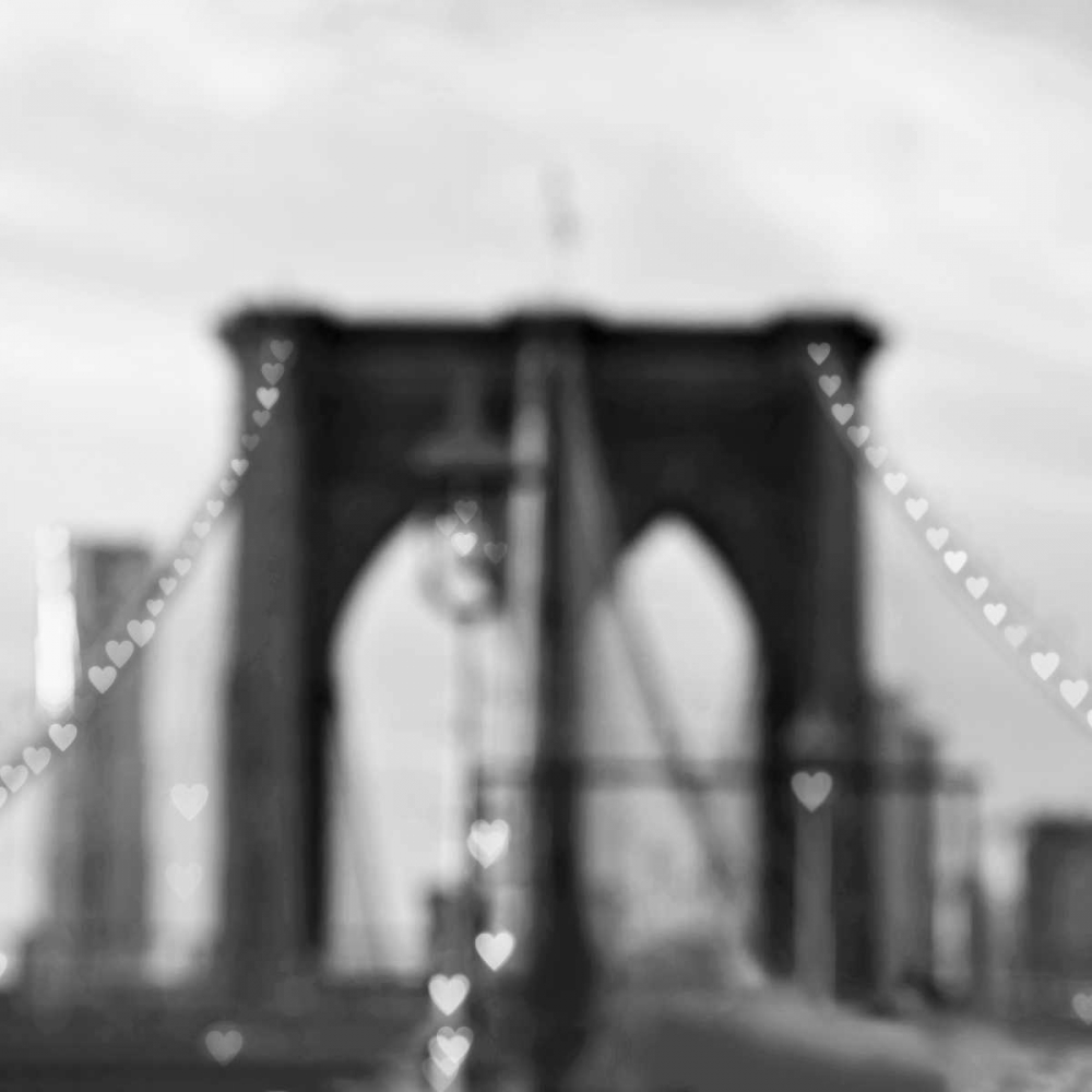 Brooklyn Hearts BW art print by Tracey Telik for $57.95 CAD