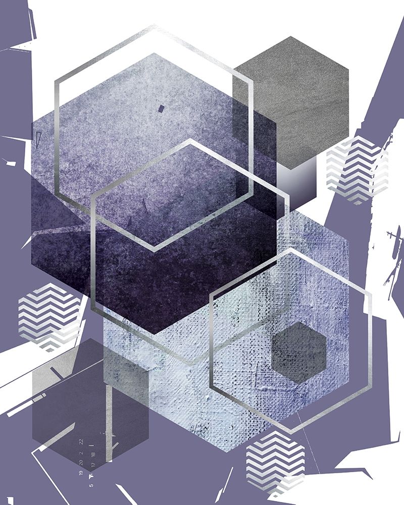 Abstract Geo Ultra Violet 1 art print by Urban Epiphany for $57.95 CAD