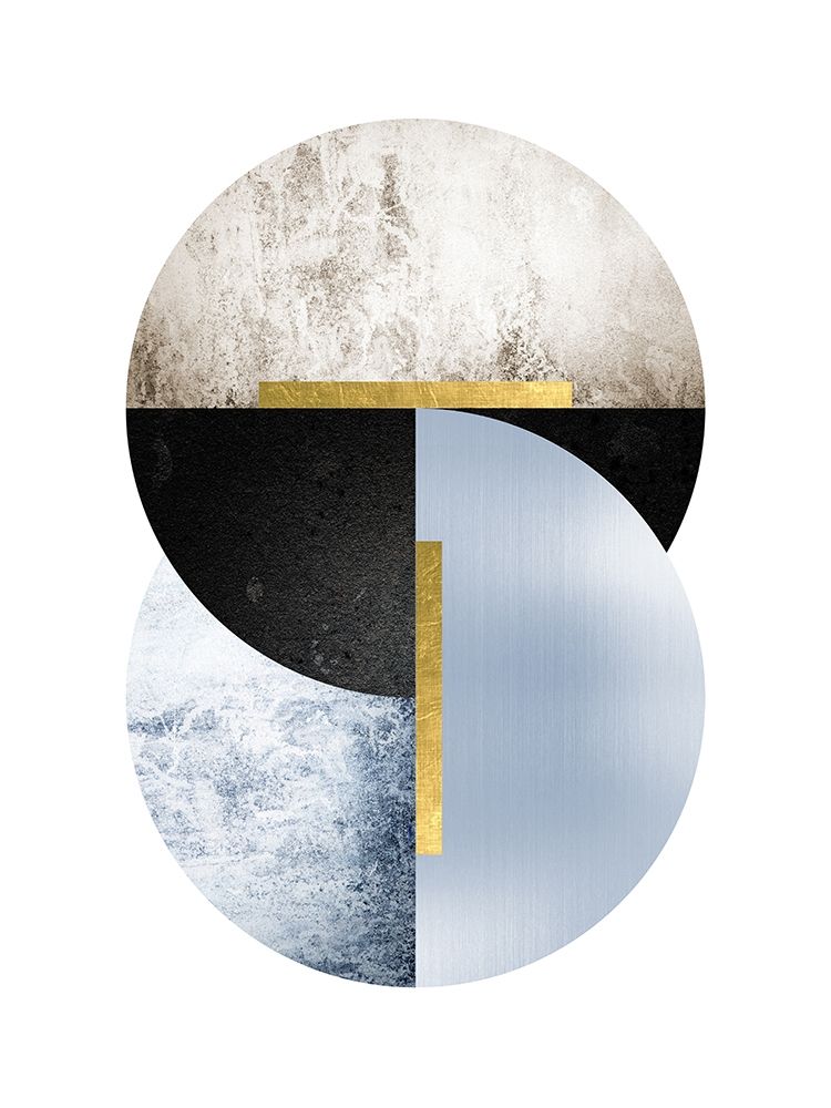 Blue Beige Black Geo art print by Urban Epiphany for $57.95 CAD