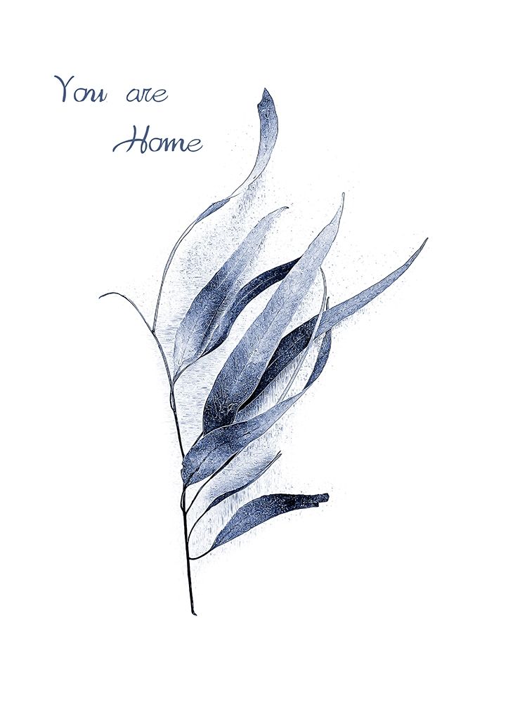Gum Leaves Navy art print by Urban Epiphany for $57.95 CAD
