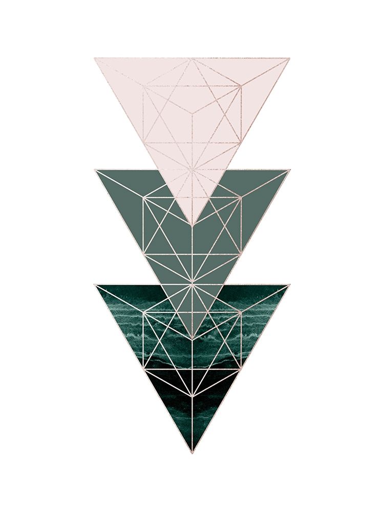 Evergreen Blush Geo 4 art print by Urban Epiphany for $57.95 CAD