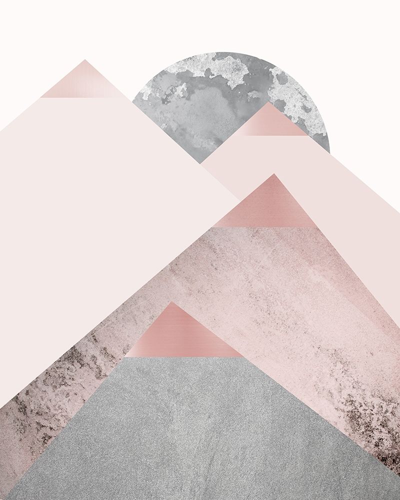 Blush Pink Mountains 2 art print by Urban Epiphany for $57.95 CAD