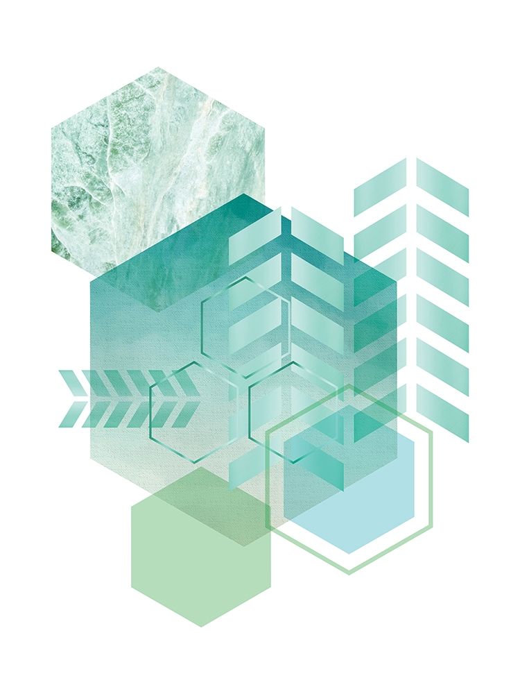 Geometric Minimalist Seafoam art print by Urban Epiphany for $57.95 CAD