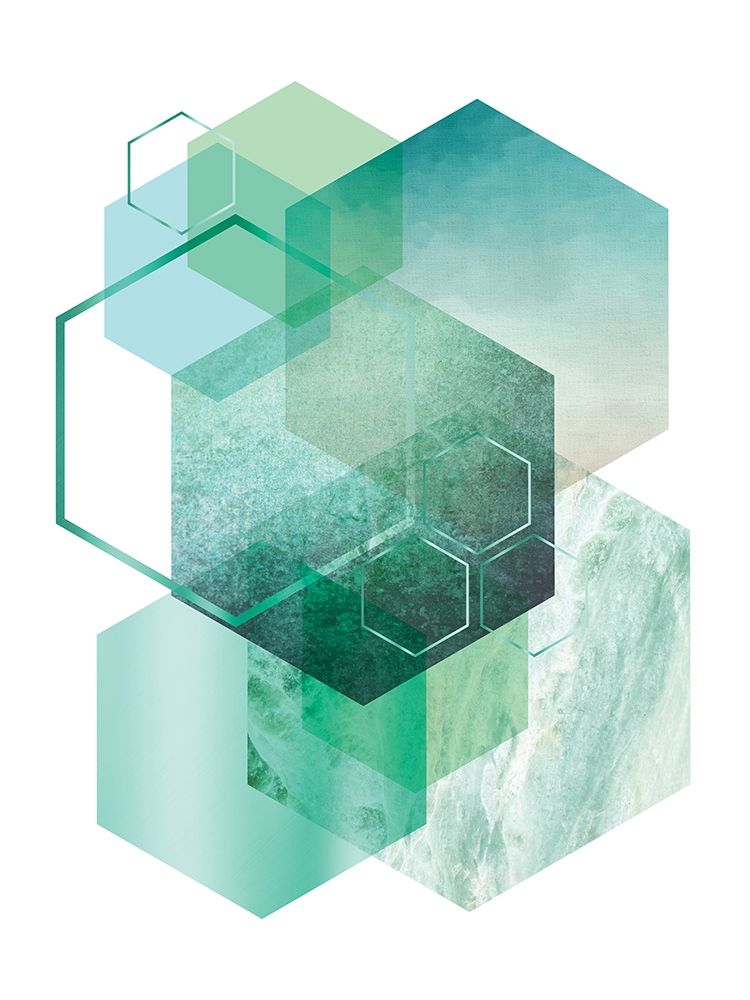 Geometric Minimalist Seafoam art print by Urban Epiphany for $57.95 CAD