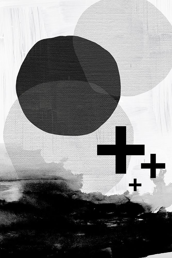 Black White Scandi Abstract art print by Urban Epiphany for $57.95 CAD