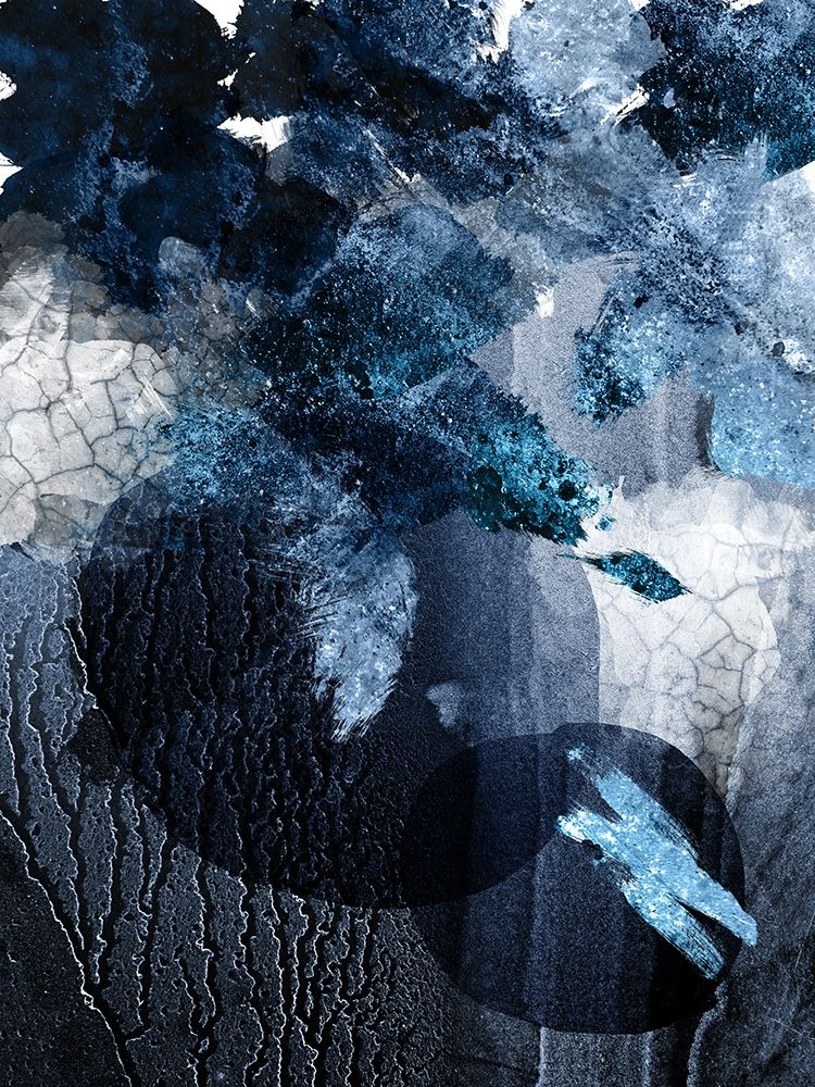 Abstract Navy White 1 art print by Urban Epiphany for $57.95 CAD