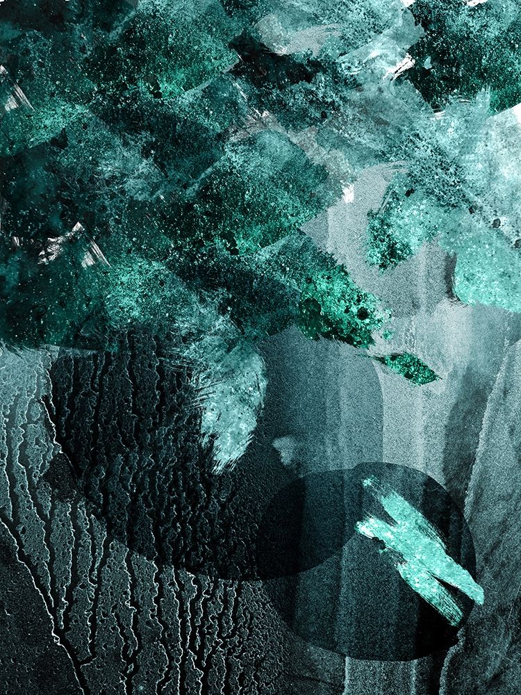 Teal Abstract A art print by Urban Epiphany for $57.95 CAD