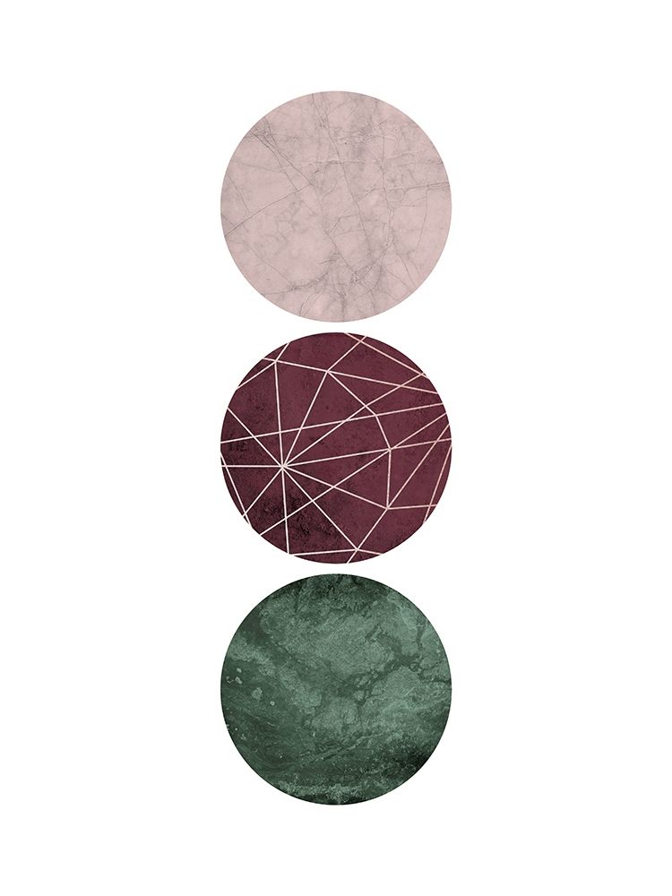 Cranberry Green Blush GEO 1 art print by Urban Epiphany for $57.95 CAD