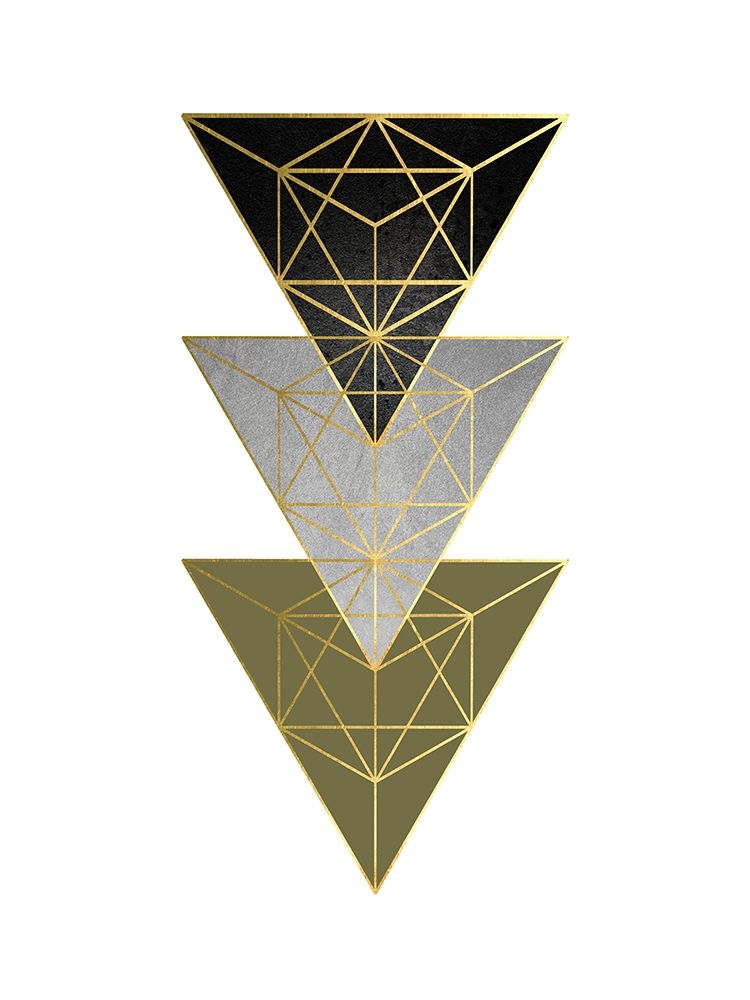 Olive Black Gold Geo 6 art print by Urban Epiphany for $57.95 CAD