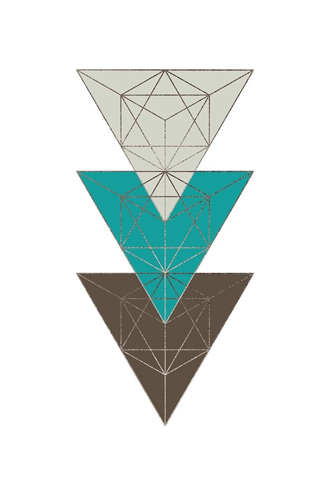 Beige Mint Geometric 3 art print by Urban Epiphany for $57.95 CAD