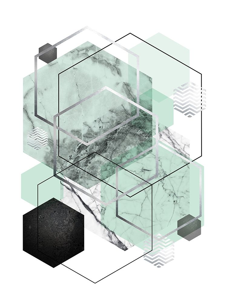 Mint Geometric 2 art print by Urban Epiphany for $57.95 CAD