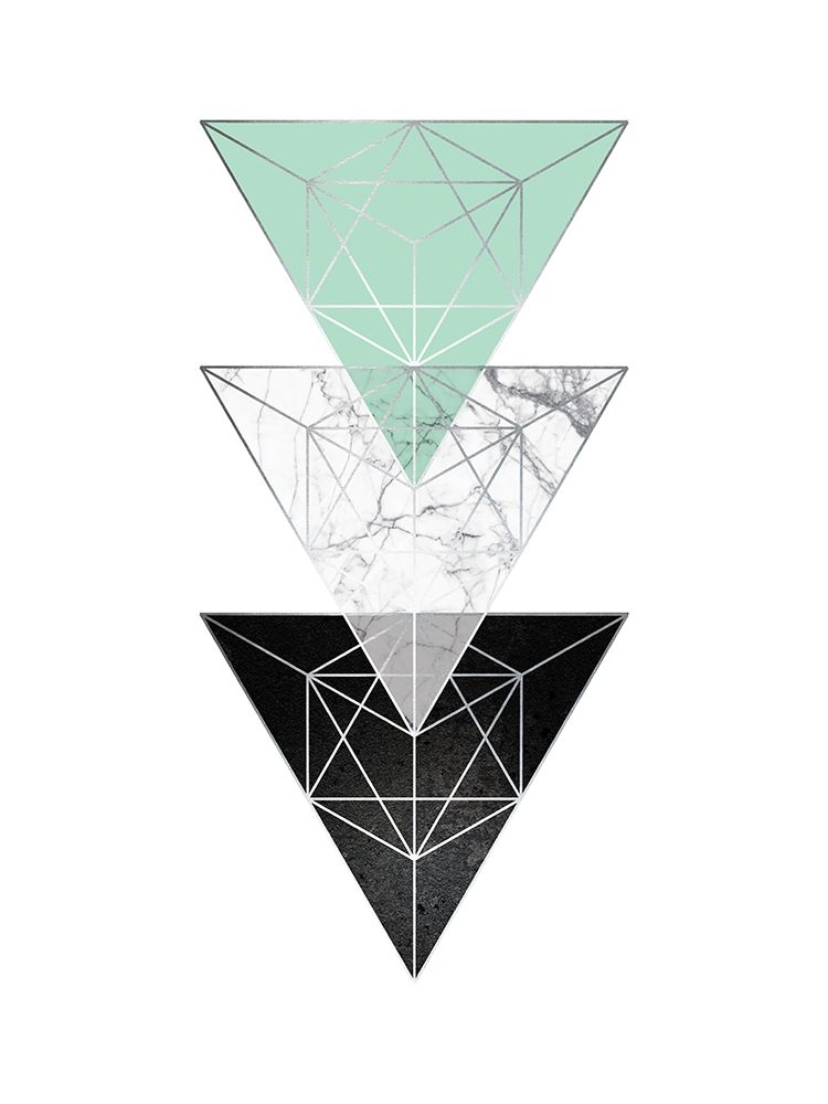 Mint Geometric 3 art print by Urban Epiphany for $57.95 CAD