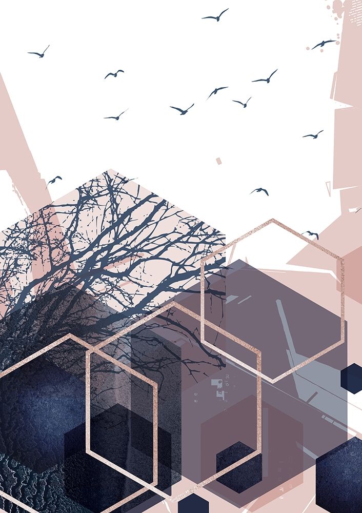 Geo Birds 2 art print by Urban Epiphany for $57.95 CAD
