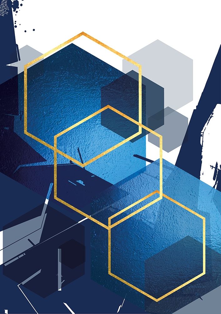 Indigo Abstract 1 art print by Urban Epiphany for $57.95 CAD