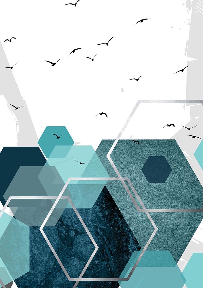 Aqua Abstract 2 art print by Urban Epiphany for $57.95 CAD