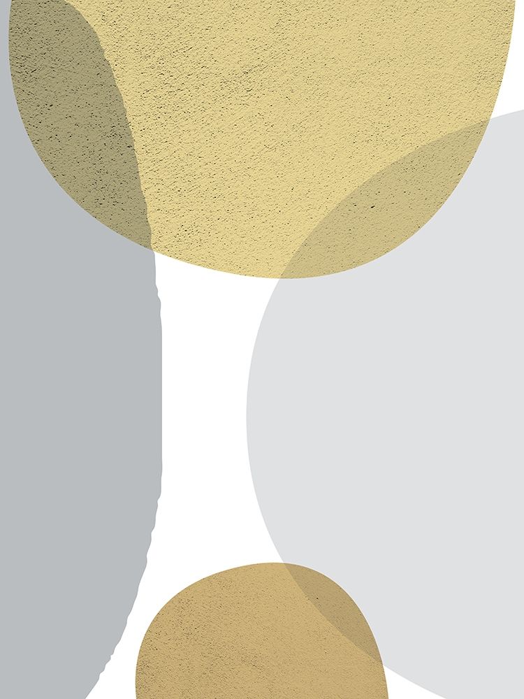 Mid Century Flora Tones Yellow Grey 3 art print by Urban Epiphany for $57.95 CAD