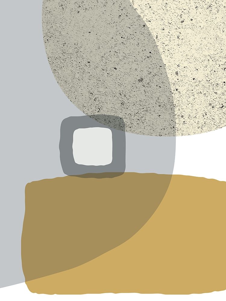 Mid Century Flora Tones Yellow Grey 5 art print by Urban Epiphany for $57.95 CAD