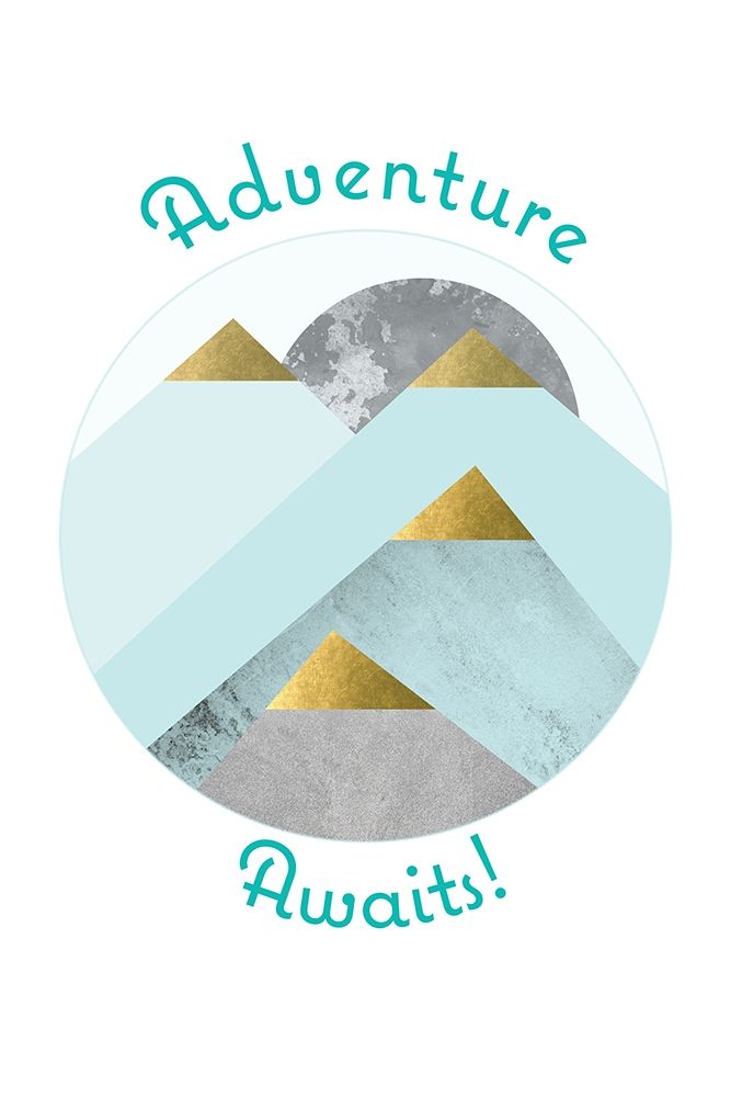 Adventure Awaits Mountains art print by Urban Epiphany for $57.95 CAD