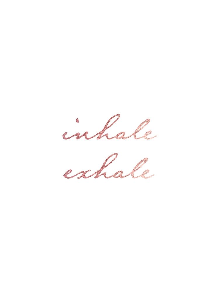 Inhale Exhale Rose Gold art print by Urban Epiphany for $57.95 CAD