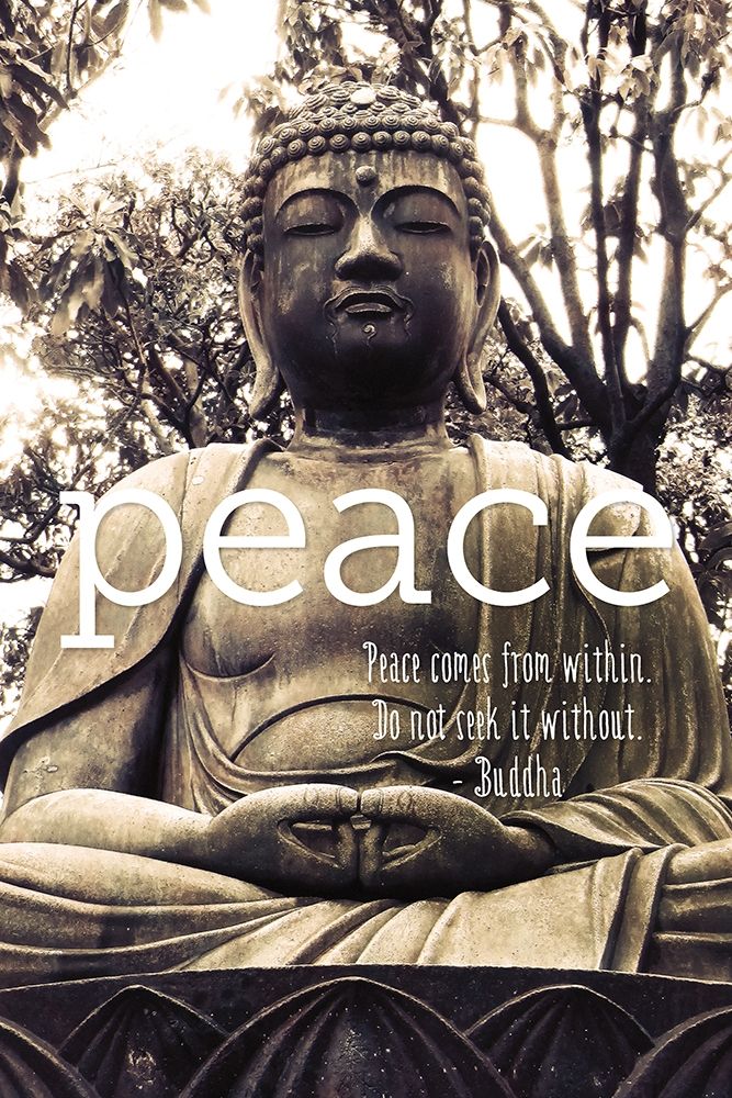 Peace Buddha art print by Urban Epiphany for $57.95 CAD